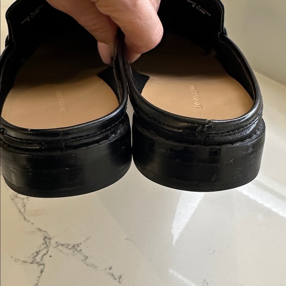 Banana Republic Black slide on Penny loafer Size 8 1/2 - Picture 5 of 13